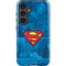 DC Comics Superman Logo Background Pattern Galaxy S24 Impact Case